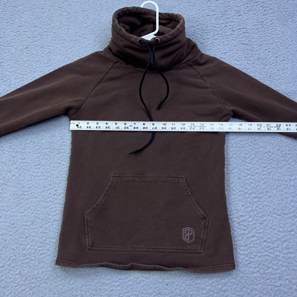Born Primitive Cowl at the Full Moon Sweatshirt Womens S Brown Pullover Slim Fit - Picture 4 of 9